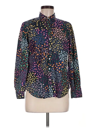 Pre-owned Talbots Long Sleeve Blouse In Black