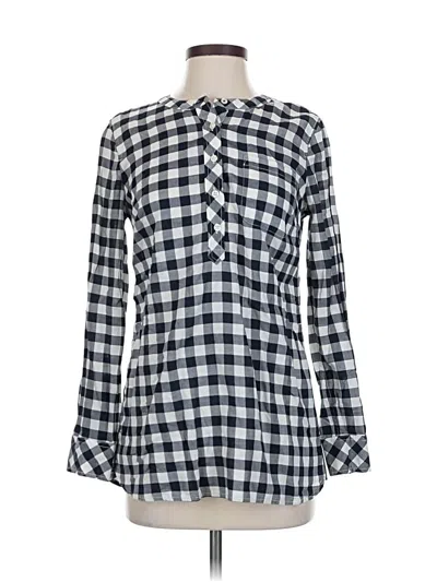 Pre-owned Talbots Long Sleeve Blouse In Blue