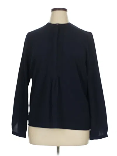 Pre-owned Talbots Long Sleeve Blouse In Blue