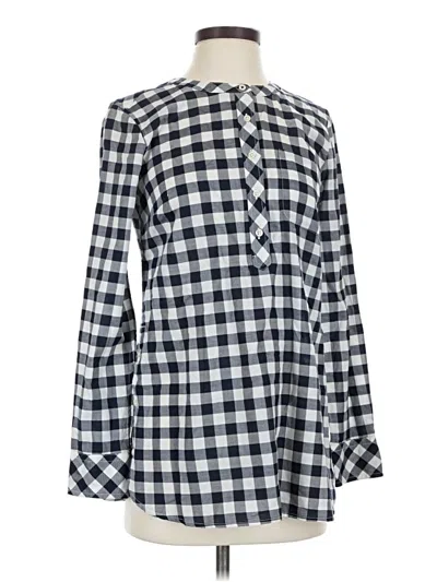 Pre-owned Talbots Long Sleeve Blouse In Blue