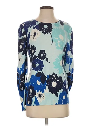 Pre-owned Talbots Long Sleeve Blouse In Blue