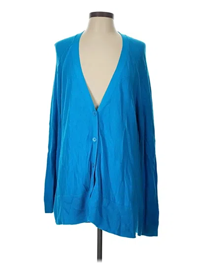 Pre-owned Talbots Long Sleeve Blouse In Blue