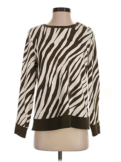 Pre-owned Talbots Long Sleeve Blouse In Brown