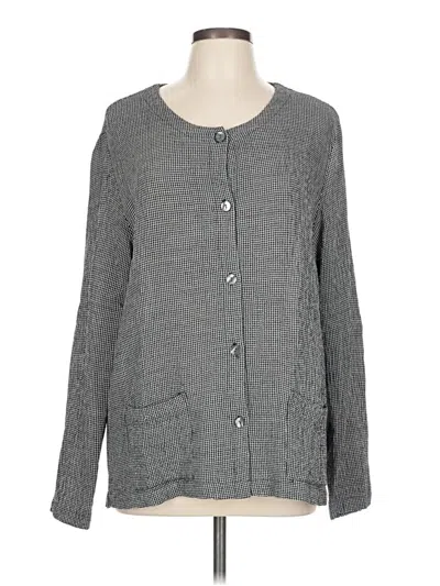 Pre-owned Talbots Long Sleeve Blouse In Gray