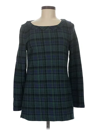 Pre-owned Talbots Long Sleeve Blouse In Green