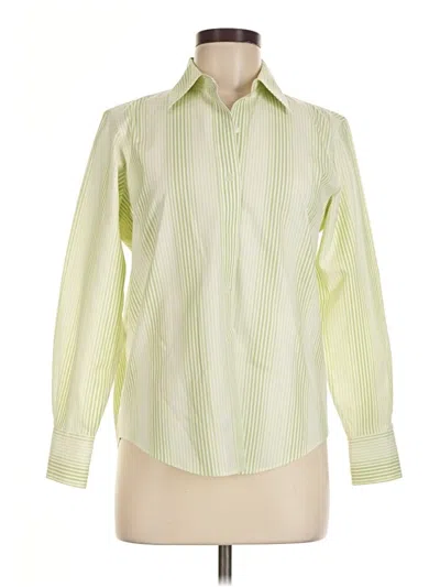 Pre-owned Talbots Long Sleeve Blouse In Green
