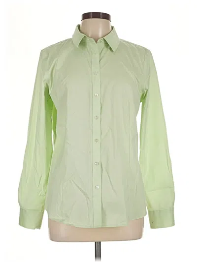 Pre-owned Talbots Long Sleeve Blouse In Green