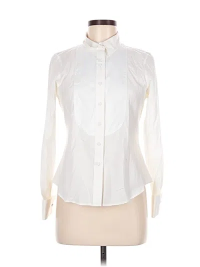 Pre-owned Talbots Long Sleeve Blouse In Ivory