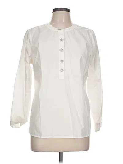 Pre-owned Talbots Long Sleeve Blouse In Ivory