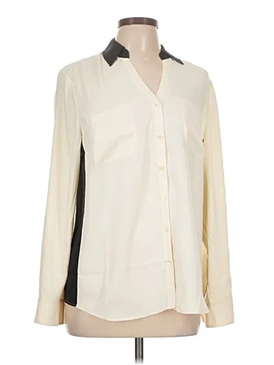 Pre-owned Talbots Long Sleeve Blouse In Ivory