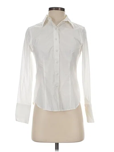 Pre-owned Talbots Long Sleeve Blouse In Ivory