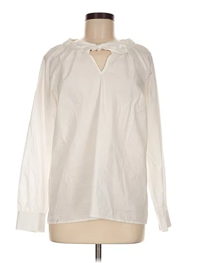 Pre-owned Talbots Long Sleeve Blouse In Ivory