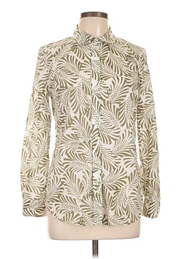 Pre-owned Talbots Long Sleeve Blouse In Ivory