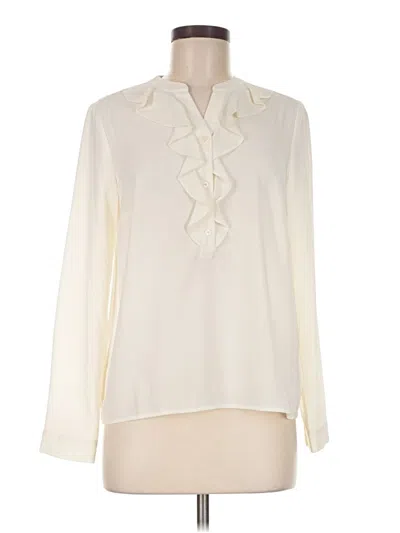 Talbots Long Sleeve Blouse In Ivory
