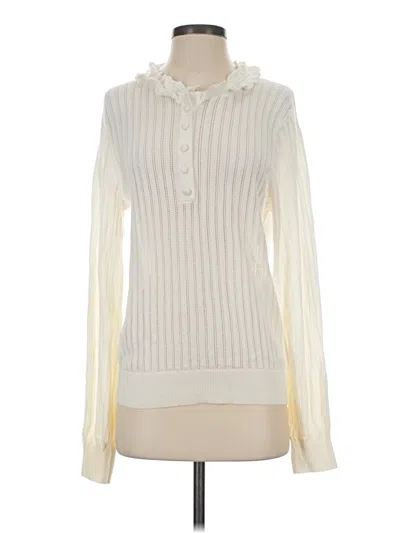 Pre-owned Talbots Long Sleeve Blouse In Ivory