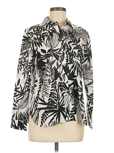 Pre-owned Talbots Long Sleeve Blouse In Ivory