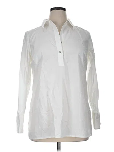 Pre-owned Talbots Long Sleeve Blouse In Ivory