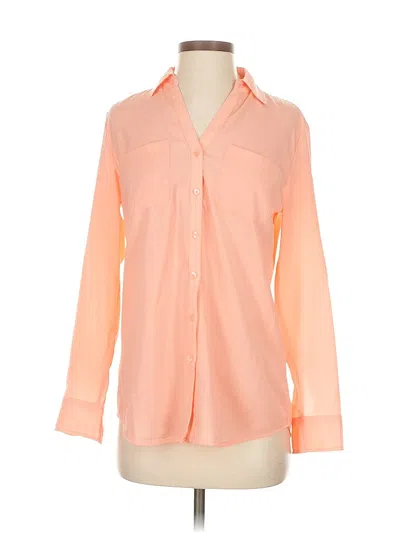 Pre-owned Talbots Long Sleeve Blouse In Orange