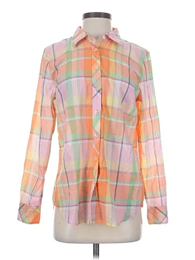 Pre-owned Talbots Long Sleeve Blouse In Orange