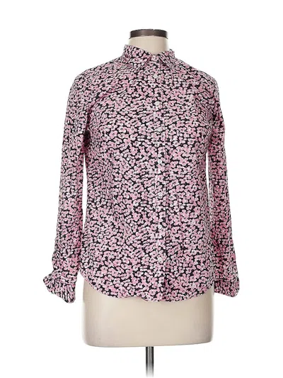 Pre-owned Talbots Long Sleeve Blouse In Pink