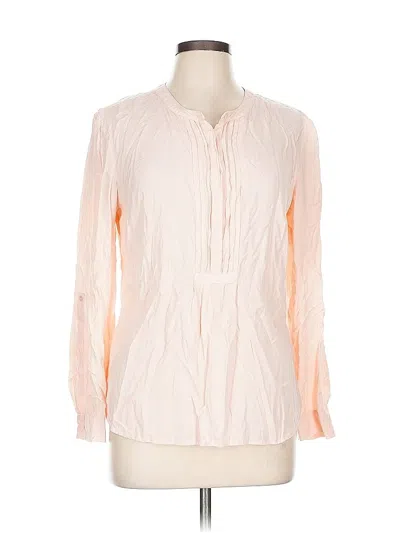 Pre-owned Talbots Long Sleeve Blouse In Pink