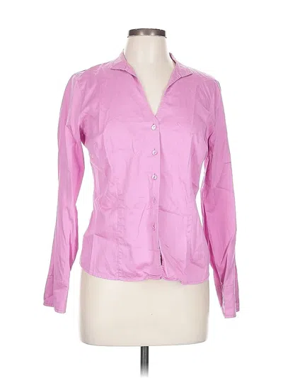 Pre-owned Talbots Long Sleeve Blouse In Pink