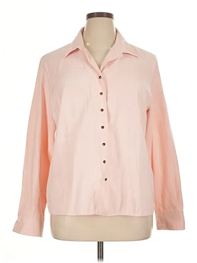 Pre-owned Talbots Long Sleeve Blouse In Pink