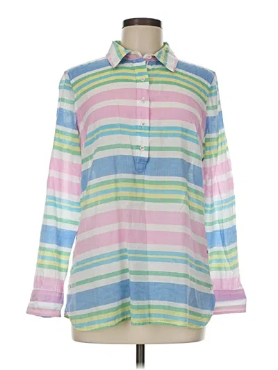 Pre-owned Talbots Long Sleeve Blouse In Pink