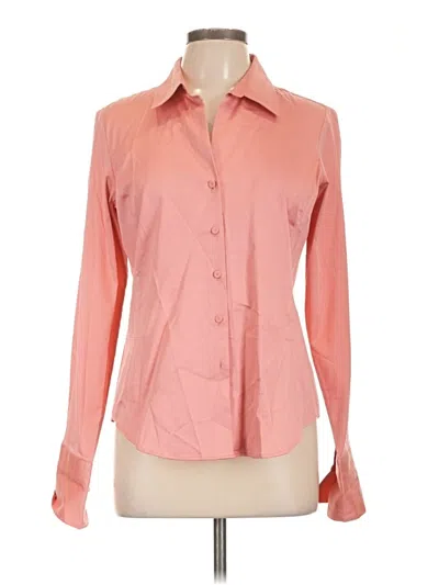 Pre-owned Talbots Long Sleeve Blouse In Pink