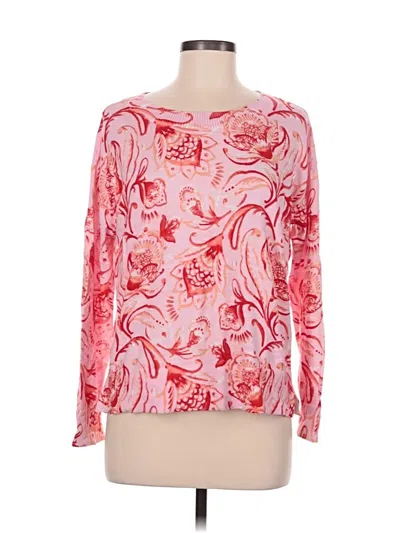 Pre-owned Talbots Long Sleeve Blouse In Pink