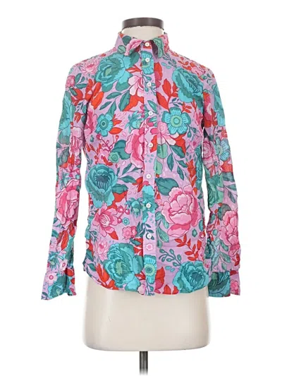 Pre-owned Talbots Long Sleeve Blouse In Pink