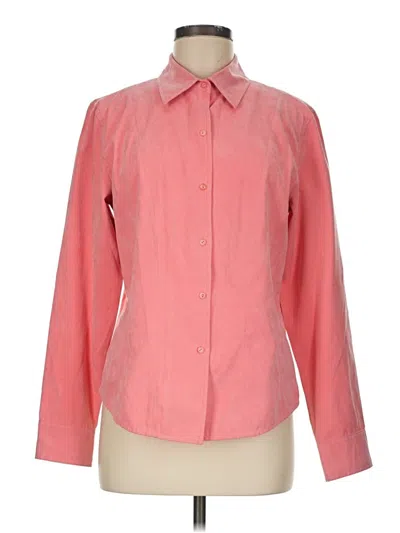 Pre-owned Talbots Long Sleeve Blouse In Pink