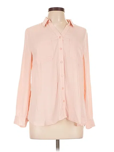 Talbots Long Sleeve Blouse In Pink