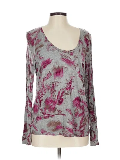 Pre-owned Talbots Long Sleeve Blouse In Purple