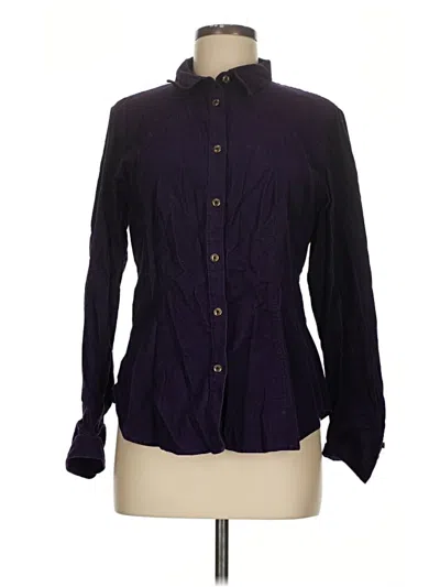 Pre-owned Talbots Long Sleeve Blouse In Purple