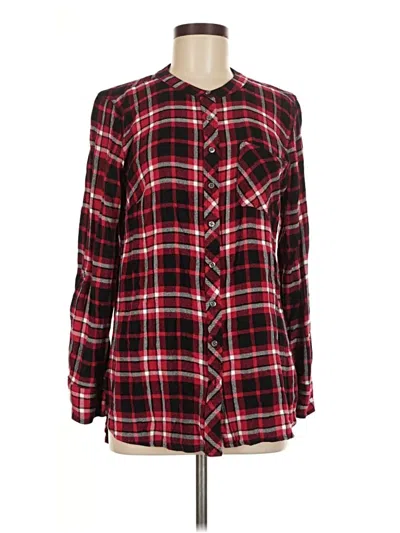 Pre-owned Talbots Long Sleeve Blouse In Red