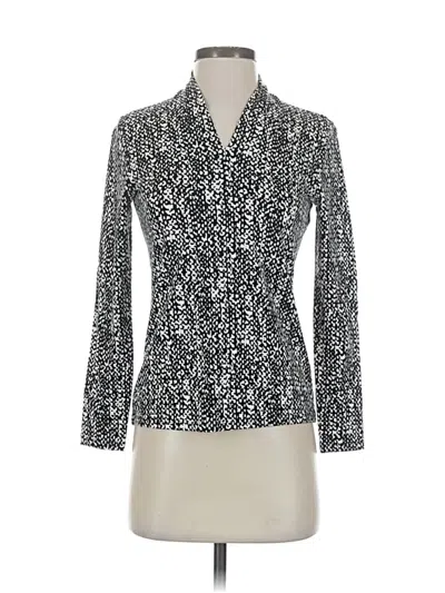 Pre-owned Talbots Long Sleeve Blouse In Silver