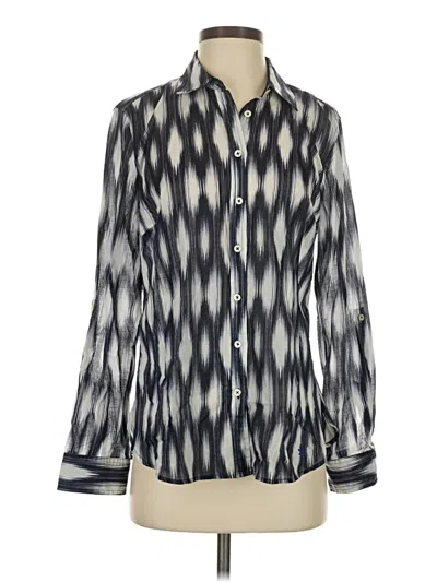 Talbots Long Sleeve Blouse In Silver