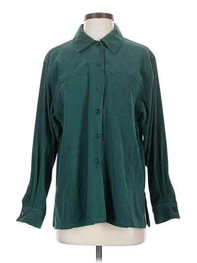 Pre-owned Talbots Long Sleeve Blouse In Teal
