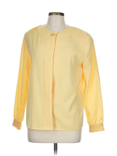 Pre-owned Talbots Long Sleeve Blouse In Yellow