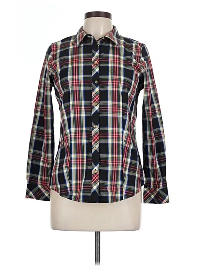 Pre-owned Talbots Long Sleeve Button Down Shirt In Black