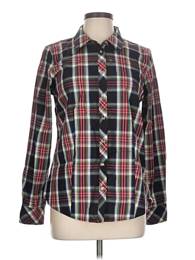 Pre-owned Talbots Long Sleeve Button Down Shirt In Black
