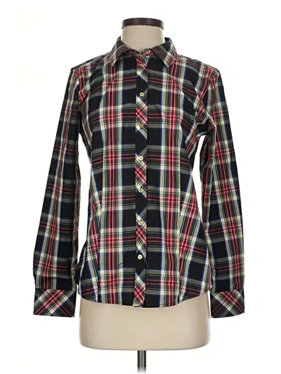 Pre-owned Talbots Long Sleeve Button Down Shirt In Black
