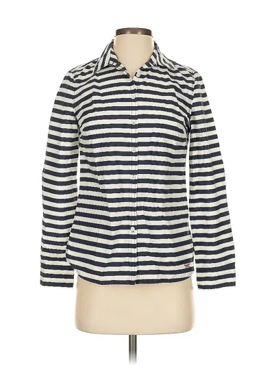 Pre-owned Talbots Long Sleeve Button Down Shirt In Blue