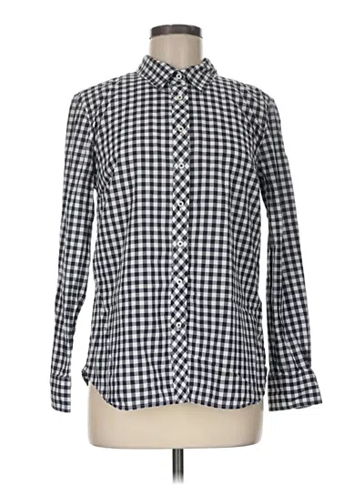 Pre-owned Talbots Long Sleeve Button Down Shirt In Blue