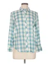Talbots Long Sleeve Button Down Shirt In Multi