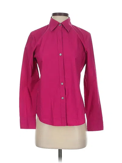 Pre-owned Talbots Long Sleeve Button Down Shirt In Pink