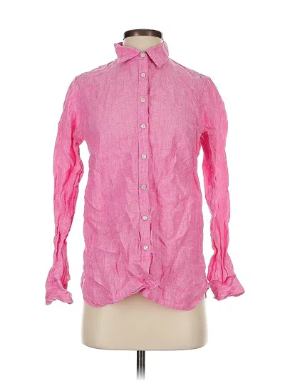 Pre-owned Talbots Long Sleeve Button Down Shirt In Pink