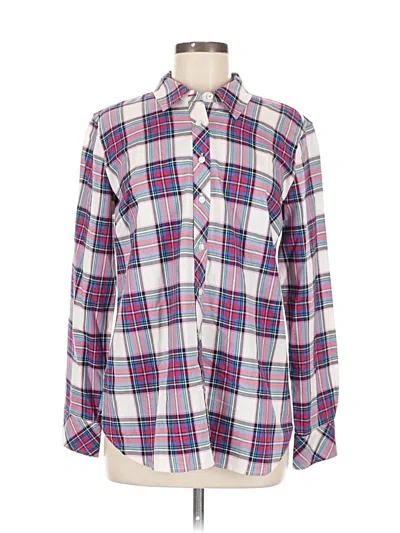 Pre-owned Talbots Long Sleeve Button Down Shirt In Pink