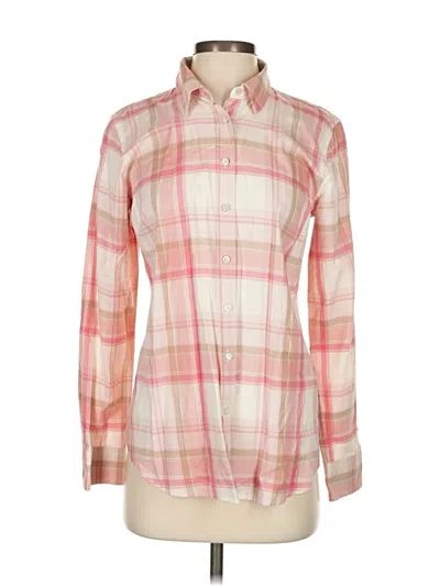 Pre-owned Talbots Long Sleeve Button Down Shirt In Pink